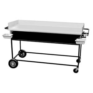 Big John Grills PG-72S 72" Portable Outdoor LP Gas Griddle w/ Fixed Base
