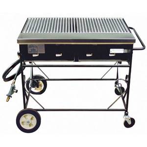 Big John Grills A2CC-LPSS 40" LP Gas Country Club Grill w/ Stainless Grates & Hose