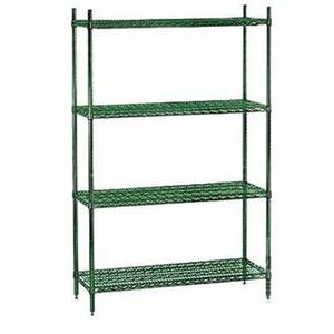 Titan Wire Shelving 1848-63GESET 18 x 48 x 63 Green Epoxy Wire Shelving Unit