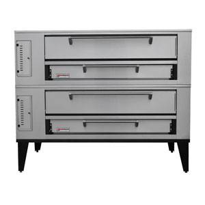 Marsal SD-660 STACKED 60" Commercial Gas Pizza Oven Double Deck 7" Doors