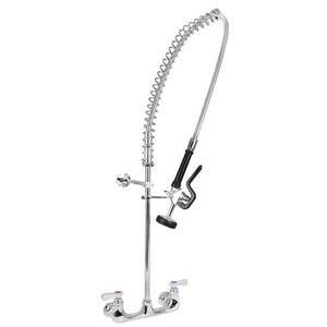 BK Resources BKF-SMPR-WB-G Heavy Duty Pre-Rinse NO LEAD Commercial Faucet 8" Wall Mount