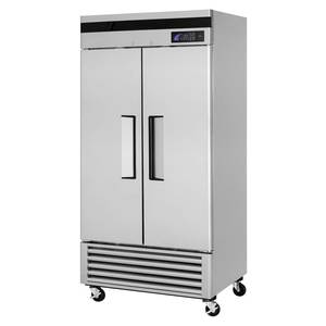 Turbo Air TSF-35SDN-N 29cf Commercial Reach-In Freezer with 2 Solid S/s Doors