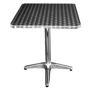 Atlanta Booth & Chair OSTH3248 Outdoor Stainless Patio Dining Table 32 x 48 Square w/ Hole