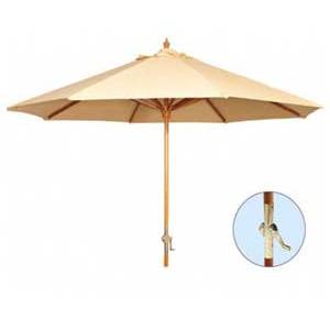 Atlanta Booth & Chair UMB/CRK 9' Green Patio Table Umbrella w/ Crank