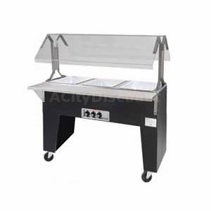 Supreme Metal B4-***-B 4 Well Dry Electric Hot Food Table for Pre-Cooked Foods