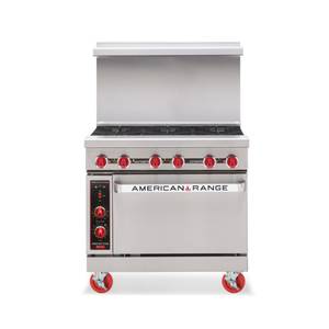American Range AR36G-NV 36" Gas Restaurant Range w/ Griddle & Innovection Oven