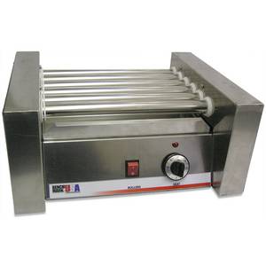 Benchmark 62010 Stainless Hot Dog Roller Grill Fits 10 Hot Dogs 120v