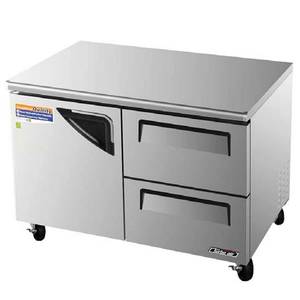 Turbo Air TUR-48SD-D2-N 48" Commercial Undercounter Cooler Refrigerator w/ 2 Drawers