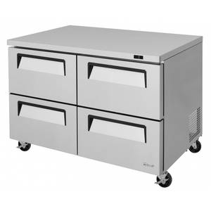 Turbo Air TUF-48SD-D4-N 48in 12cf Undercounter Freezer With Four Drawers