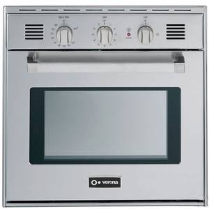 Verona VEBIG24SS 24" Stainless Gas Residential 2 Cu.Ft Wall Oven w/ Broiler
