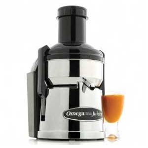 Omega BMJ390 Hvy Duty Pulp Ejector Juicer Chrome 1/2 HP Mega Mouth HD