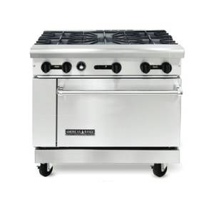 American Range AR-5 36" Commercial Gas Range 5 Burners with Standard Oven