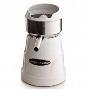 Omega C-10W Commercial Pulp Ejection Citrus Fruit Juicer White 400 RPM