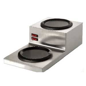 Boswell LHP Twin Coffee Decanter Warmer Step Up Stainless Commercial