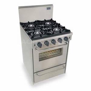 FiveStar T*N480-7BW 24" Residential Stainless Gas Range 4 Open Burners