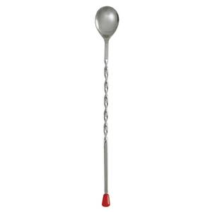 Update International BSP-11 Stainless Steel 11in Bar Spoons w/ Red Tip 