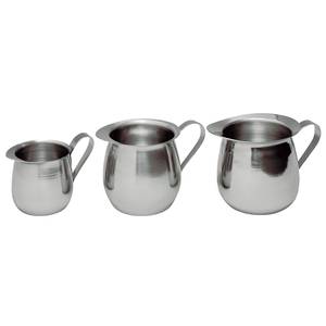 Update International BC-8 8oz Bell Shaped Creamers Stainless Steel