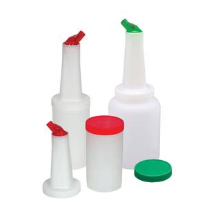 Update International PBY-20 2qt Flow-N-Stow Pour Bottles w/Yellow Cap 