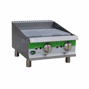 LoLo LCB24RMPF 24" Natural Gas Charbroiler Countertop Manual Controls