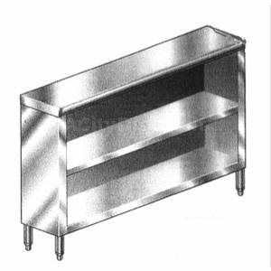 KTI DC-15X60 60" Stainless Steel Dish Cabinet with Two Shelves