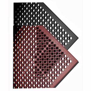 KTI MAT-RED Red Bar Mat 3 x 5 Oil Resistant Anti-Fatigue Rubber