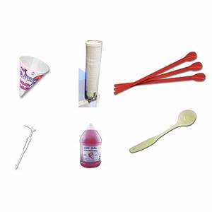 Benchmark 72301/72401/72701/72501/72305, AND (4) 720** Snow Cone Starter Kit Includes Syrup, Pump, Cups, and More!