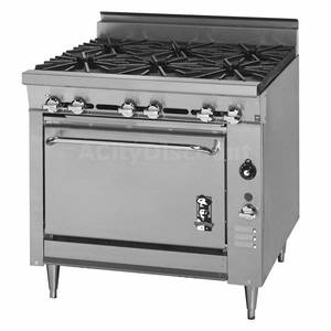 Montague 136-5A Legend 36" Gas Range 4 Wide Burner with Std Oven