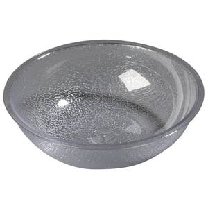 Carlisle 720807 1.7 Quart Pebbled Salad Bowl Clear Polycarbonate