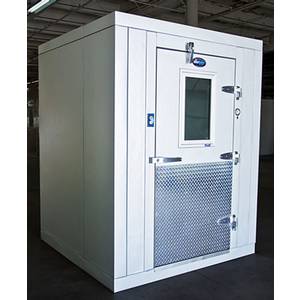 Amerikooler 6X8FF+STI045LR404A2 6x8 Indoor Walk In Freezer 7'7ft H w/ Floor & Refrigeration