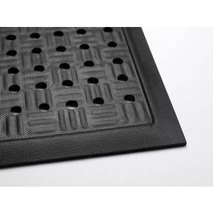 Andersen Company 371-2-3.2 Cushion Station Floor Mat with Holes 2 x 3 Anti-Static Black