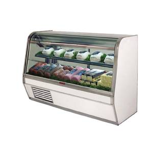 Howard McCray SC-CDS32E-4C-LED 50" Refrigerated Curved Glass Deli Display Case White