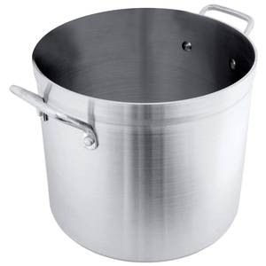Crestware POT80 80 Qt Standard Gauge Aluminum Stock Pot