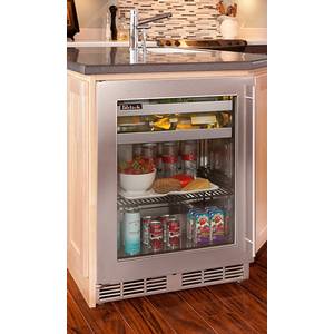 Perlick Residential PR-HP24BO-3* 24" Beverage Cooler with Stainless Steel Glass Door