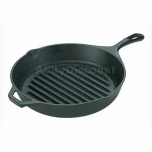 Lodge L8GP3 10" Round Fry Pan Ribbed Bottom