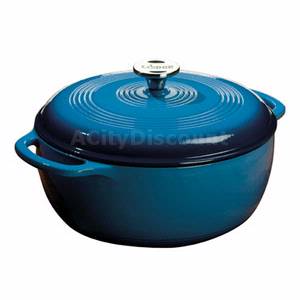 Lodge EC6D33 6 Quart Dutch Oven Enamel Blue