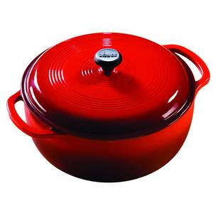 Lodge EC6D43 6 Quart Dutch Oven Enamel Red