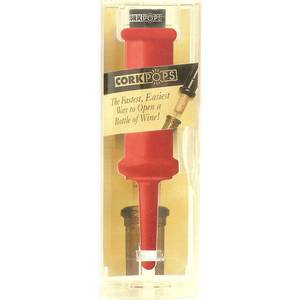 Cork Pops 12239 Wine Opener Red