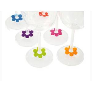 Cork Pops 66622 8 Pack Glass Markers Daisy