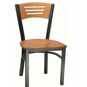 H&D Commercial Seating 6155 Metal Index Chair Veneer Seat & Back with Finish Options