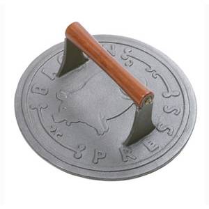 Norpro 1401 9" Round Cast Iron Bacon Press