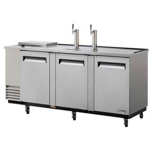 Turbo Air TCB-4SD-N Direct Draw 4 Keg Beer Cooler Dispenser Club Top Stainless
