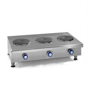 Imperial IHPA-3-36-E 36" Countertop Electric Hotplate with (3) 2kw Burners