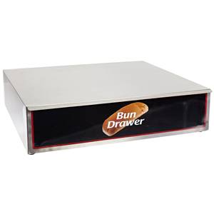Benchmark 65030 Dry Bun Drawer Box Stainless for 30 Hot Dog Roller Grill