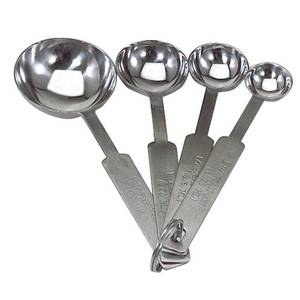 Update International MEA-SPDX Stainless Steel Deluxe Measuring Spoon Set 4-Pieces