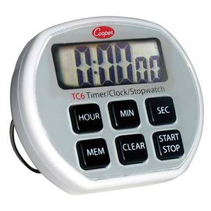 Cooper Atkins TC6-0-8 Chefs Digital Stopwatch Timer with Memory Recall