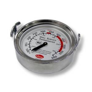 Cooper Atkins 3210-08-1-E 2.5" Diameter Grill Thermometer Aluminum NSF