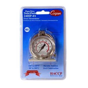 Cooper Atkins 24HP-01-1 Stainless Steel Oven Thermometer 2" Diameter NSF