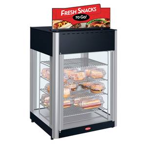 Hatco FDWD-2-120-QS 2 Door Revolving Display Pizza Cabinet 4-Tier Rack Impulse