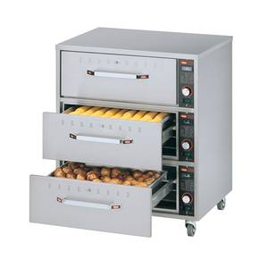 Hatco HDW-3-120-QS 29.5"W Three Drawer Food Warmer 1350 Watts Freestanding