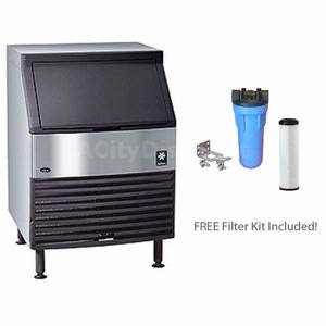 Manitowoc Q170 175lb Undercounter Dice Cube Ice Machine w/ Cube Options